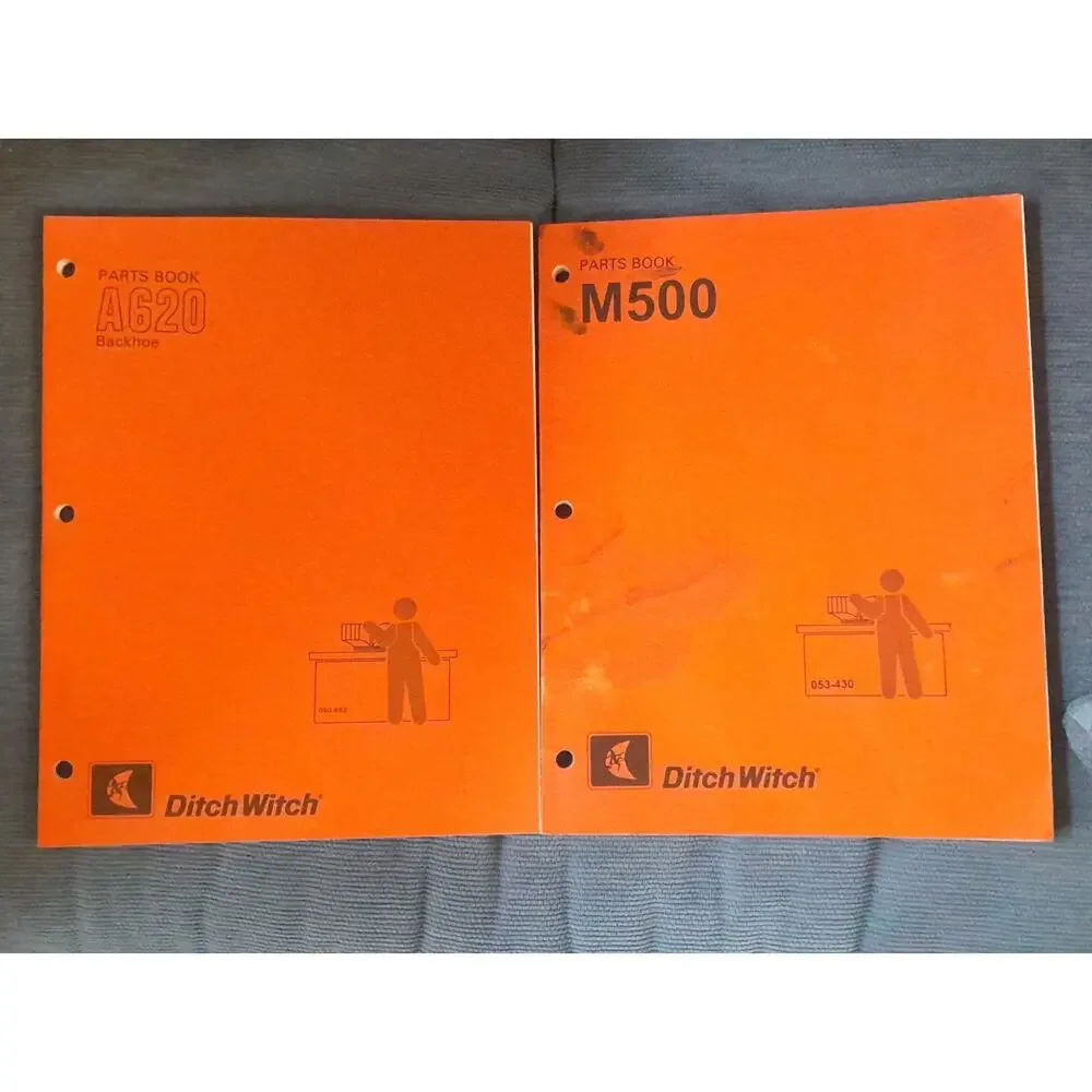 Vintage Ditch Witch Manual Lot - 7610 4010 5010 75R/T Backhoe A620 M500 Manuals